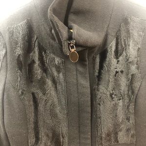 Tahari Women’s black winter coat, size 2